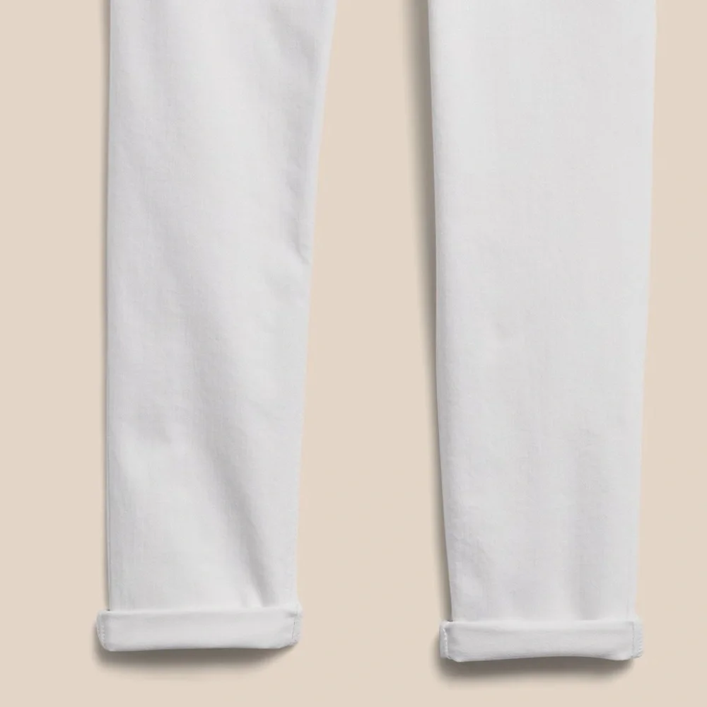 Banana Republic Girlfriend Jeans White, sz. 10 Tall NWT - Picture 6 of 6